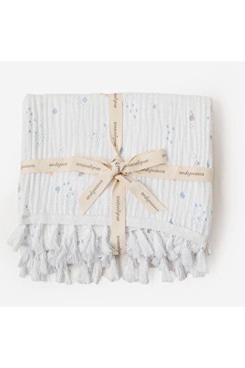 andywawa Ac25613 Ocean İs My Happy Place 100X120 Blanket White