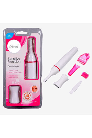 Generic Sensitive Precision Hair Removal Trimmer White/Pink – Facial, Bikini Line & Body Grooming for Women