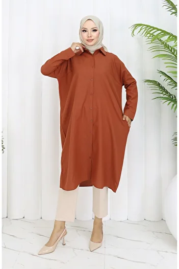 sefamerve Reglan sleeve tunic 4066-13 tile