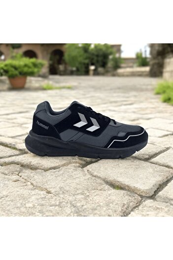 hummel Orka Unisex Black Suede Running Shoes