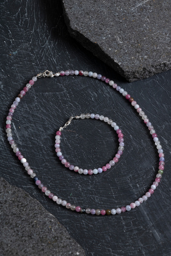 OSMANLI DOĞAL TAŞ Certified Tourmaline Natural Stone Set