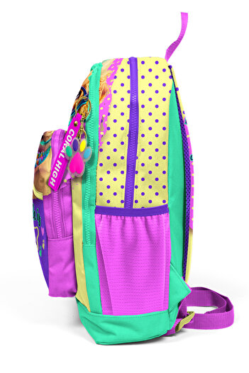 Coral High Dog Patterned School Bag with Glasses 23752