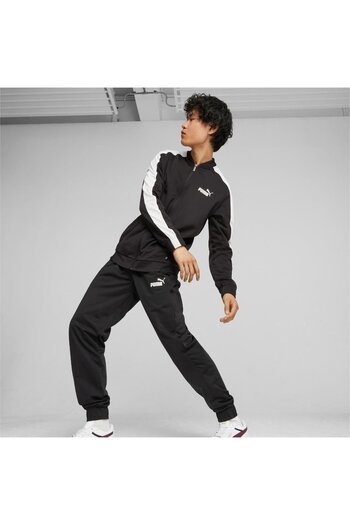 Puma Ανδρικό σετ αθλητικής φόρμας μπέιζμπολ τρικοτάζ μαύρο