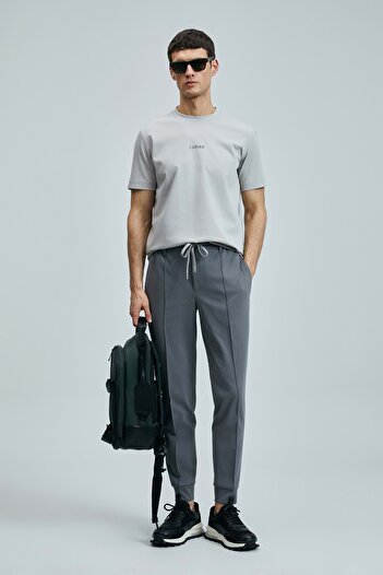 Lufian 111020235 Marcus Modern Graphic T-Shirt Men's T-Shirt Stone