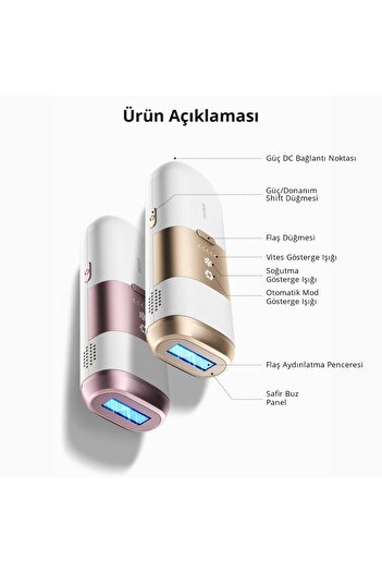 Air Bot Airbot Lazer Epilasyon Cihazı IPL Buz Soğutma Teknolojisi Epilasyon Makinesi Şampanya Altını