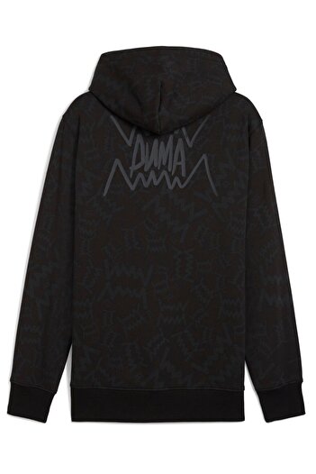 Puma 689536 Team Jaws Post Game Hoodie Мъжка суитшърт с качулка ЧЕРЕН