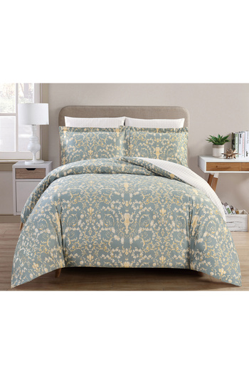 Sleep Blue مفرش وهج قطن صيفي مزدوج 6 قطع