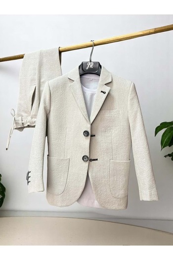 RİNDO KİDS Jacketed Sports Suit Ecru