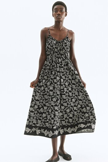 H&M Pamuklu ve Askılı Elbise