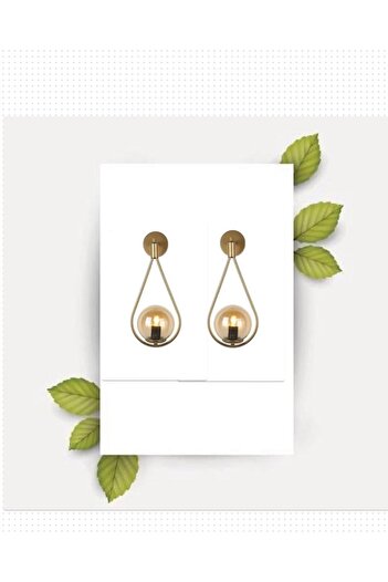 OSC HOME Damla Wall Sconce Honey Glass 2 Pieces