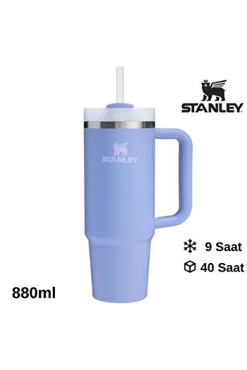 Stanley Quencher H2O Flowstate ™   Tumbler Thermos with Straw 0.8L Flask with Straw Li̇la