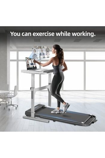 Rovyfota Under Desk Treadmill, Walking Pad 3 in 1 Folding Treadmill, Walking Jogging Treadmills
