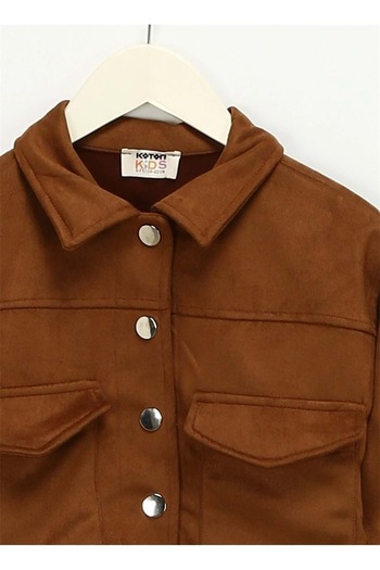 Koton Girls' Clothing Jacket 4Wkg20015Ak Camel Hair