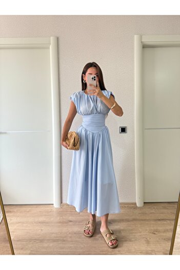 Deppot ROCHIE LUNGĂ CU MÂNECĂ SCURTĂ, CUMÂNECĂ SCURT