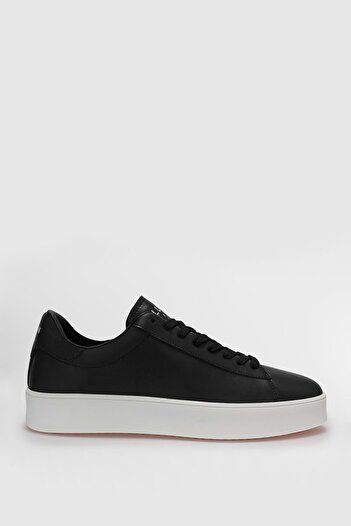 Lufian 111230254 Anton Sneaker Erkek Deri Ayakkabı SİYAH