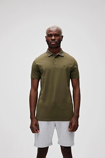 Bad Bear Ανδρικό T-Shirt Khaki Polo Stark