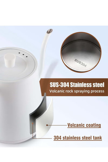 COOYA 0.8L Electric Kettle,Stainless Steel Liner,Fast Heating,1000w,for Parties to Brew Coffee and Tea