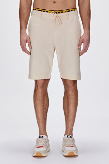 Bad Bear Lyne Beige Men's Shorts - Side Pocket