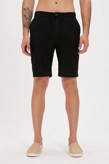 Bad Bear Lyne Men's Black Shorts - Side Pocket