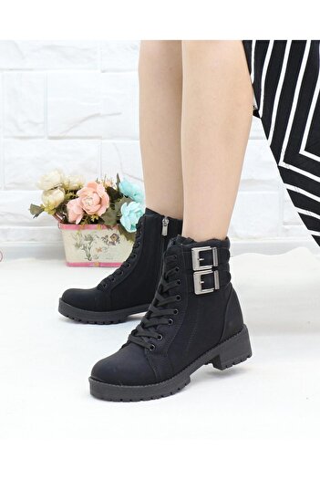 Twingo 735 Black Emerald Fur Winter Non-Slip Sole Women's Boots
