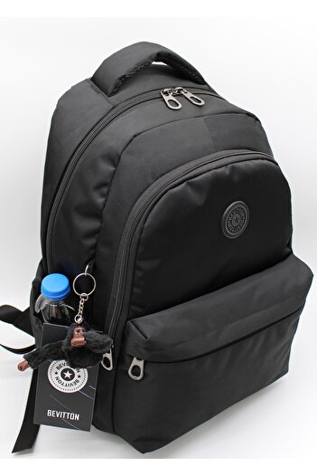 Harmela Water Resistant School Bag Daily School Backpack 2200 Black