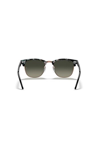 Ray-Ban RB 3016 125571 49 Clubmaster Unisex čtvercové šedé zelené kombinované sluneční brýle