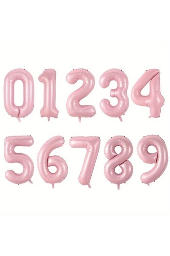 BeySüS Pembe 3 Rakam Folyo Balon 80 Cm