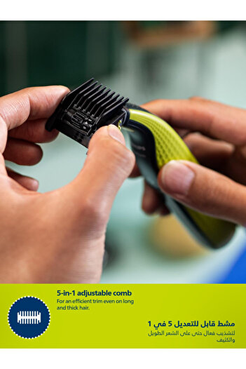 Philips OneBlade QP2724/20, Trim, Edge & Shave Any Length of Hair