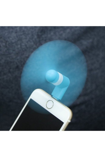 Generic iPhone için Taşınabilir Mini Vantilatör - Lightning Port Uyumlu Serinletici Fan - Güçlü ve Sessiz
