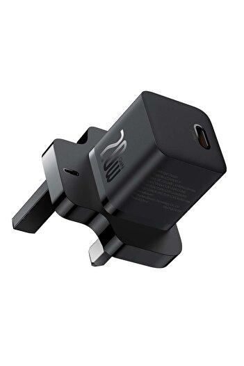Baseus Type-C charger with UK Plug, Quick Charge 20W - (P10110907113-00) - Black