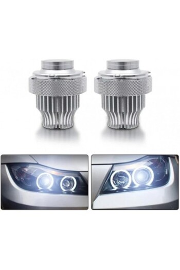 Xenon Bright Faruri LED Angel Eyes pentru BMW E60 LCI 20W Can Bus 2007 fără xenon din fabrică