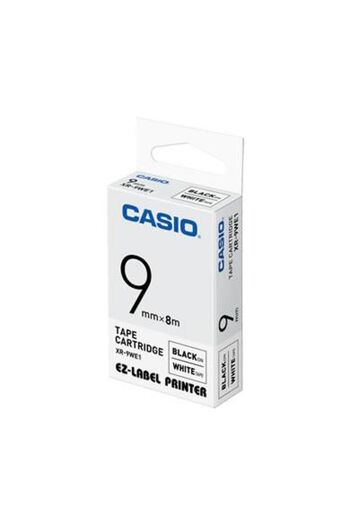 Inna marka Casio XR-9WE, 9 mm, Black on White, XR-9WE1