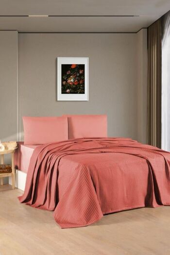 Bikaya Home Crystal Single 100% Cotton Pique Set - 3 Pieces