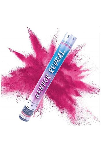 Toybox Gender Reveal Surprise Powder Cannons Bundle,16 Inch For Baby Shower Pink