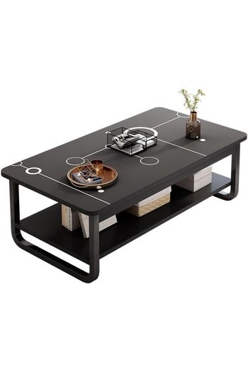 Türkiye Rectangle Coffee Table, Double-Layer Side Table Next to The Sofa, Suitable for Small Tea Table and S