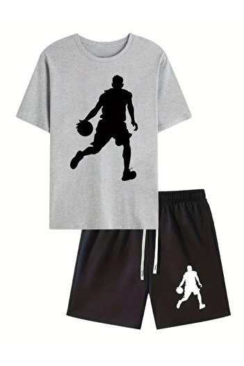 LAND MODA Running Shorts and Sweatpants Set for Men - Cozy Sportswear, Perfect for Spring/Summer,