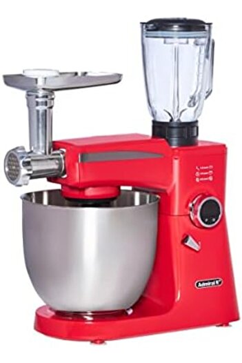 Admiral Stand Mixer, 10L SS Bowl With 1.5L Glass Blender & 1 Set Meat Grinder, Low Noise 75dB Highes