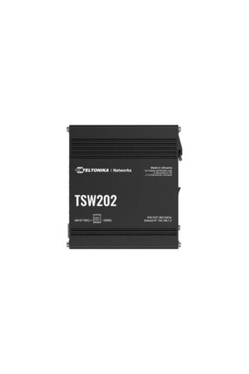 Inna marka Teltonika Networks TSW202 Zarządzalny Switch 8 x Port PoE+ z 2 x Portami SFP