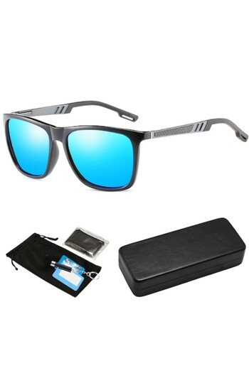 Hipolar Polarized Sunglasses HIPOLAR, Class 3, Aluminium Frame, Blue HD14 Lens, UV400 Protection