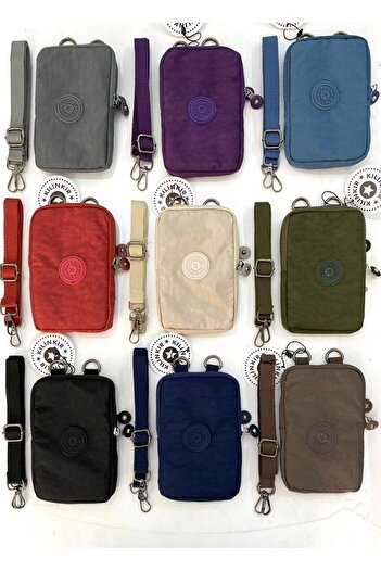 Klinkır Small Size Daily Women's Cross Strap Phone Holder Wallet Bag Waterproof