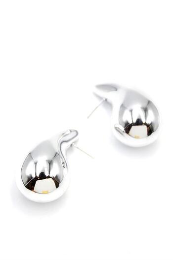 Royaleks Large Drop Earrings - Silver
