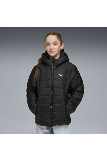 Puma Dětská prošívaná bunda Essentials s kapucí