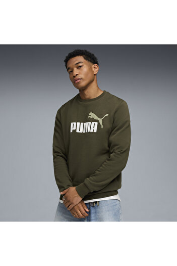 Puma Πουλόβερ από φλις με στρογγυλή λαιμόκοψη Essentials 2 χρωμάτων Νο. 1 για άνδρες
