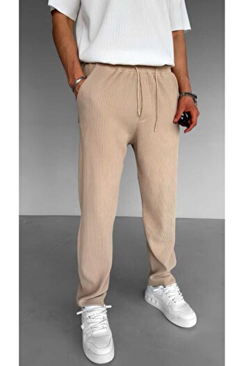 ŞIK VE MUTLU Men's Elastic Waist Baggy Pants