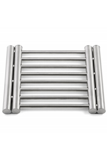 PUFO Kitchen extendable metal support for hot dishes, pots, pans, grill type, 20 x 37 cm, adjustable