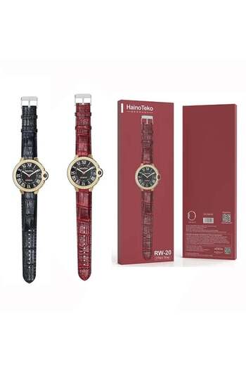 HAINOTEKO Haino Teko Smartwatch with Two set strap for women's and Girls Red