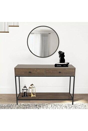DEC4 brown wooden console