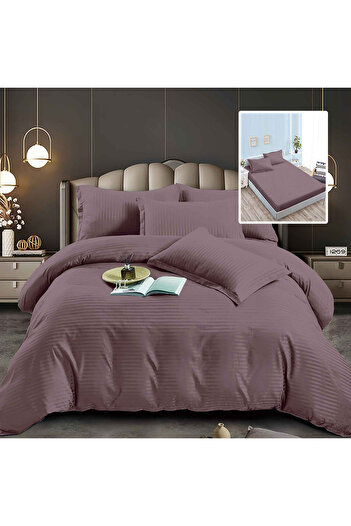 TextiLici Damask-Polycotton 6-Piece Bedding Set with Cover (6DPH19)