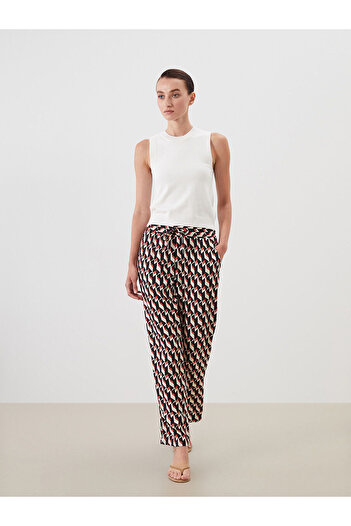 LC Waikiki Carrot Cut Women's Trousers with Elastic Waist