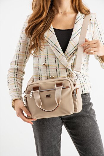 H&D COLLECTİON Women's Multi-Eye Adjustable Cross Strap Hand and Shoulder Bag 1422